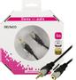 DELTACO MM-162-K Extension cable for audio Black Gray 5m