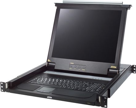 ATEN 19" KVM-konsol med 17" LCD-skärm,  1U (CL1000MEG)