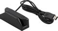 DELTACO Magnetic card reader, track 1 + 2 + 3, USB, black