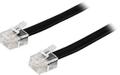 DELTACO modular cable RJ12 / 6C 3m, black