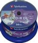 VERBATIM DVD+R DL, 8x, 8,5 GB/240 min, 50-pack spindel, AZO