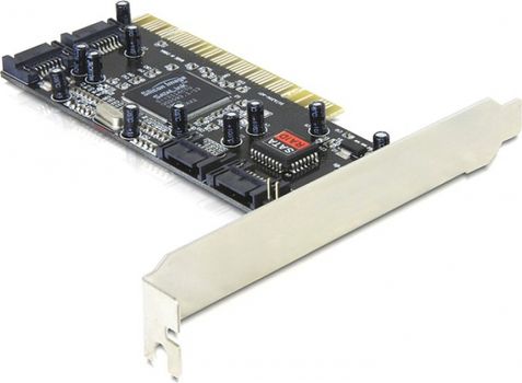 DELOCK PCI-kort, SATA 1.5 Gb/s, 4xSATA-kontakter(int) (70154)