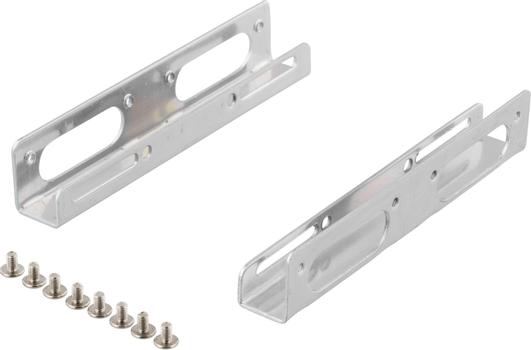 DELTACO Adapter kit HDD mounting brackets for mounting a 2.5´´ hard drive in a 3.5´´ slot, Screws included (RAM-5)
