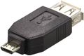 DELTACO USB-adapter Typ A ho - Typ Micro B ha