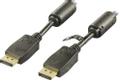 DELTACO DisplayPort monitorkabel, 20-pin ha - ha 0,5m