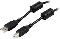 DELTACO USB 2.0 USB cable 5m Black
