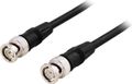 DELTACO Coaxial patch cable BNC male - male, RG59, 75 Ohm, 3m, black