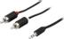 DELTACO audio cable 3.5mm male - 2xRCA male 3m, black