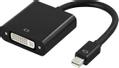 DELTACO mini DisplayPort till DVI-D adapter, Full HD i 60hz, 9 Gb/s