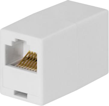 DELTACO Modularskarvdon 8P/8C RJ45, vit (MD-11B)