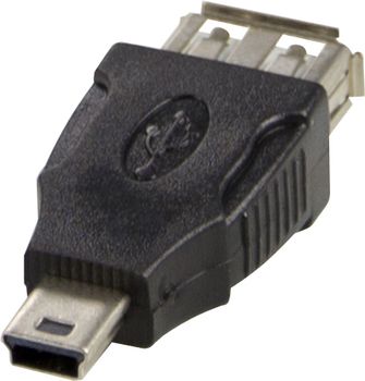 DELTACO USB adapter - 4-PIN USB type A (female) - mini-USB type A (male) (USB-72)