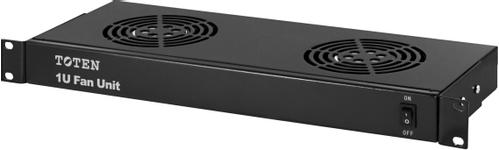 TOTEN 1U 19" fläktpaket med 2st fläktar, 230V (SA.2902.0301)