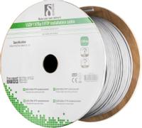 DELTACO Network Cable | Cat 6a | F/FTP | Låg rök/halogenfri | Rulle | Vit | 100m