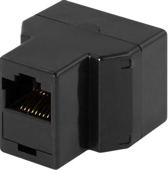 DELTACO three-way clutch 8P / 8C RJ45, black (MD-13A)