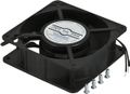 TOTEN kullagrad fläkt, 120x120x38mm, 220-240V, svart