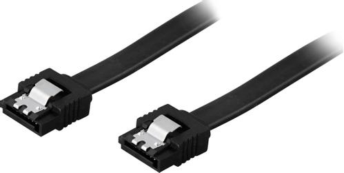 DELTACO Serial ATA cable Black 30cm (SATA-1000)