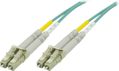 DELTACO OM3 fiber cable LC - LC, duplex, multimode, 50/125, 10m