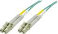 DELTACO OM3 fiber cable LC - LC, duplex, multimode, 50/125, 1m
