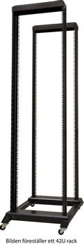 TOTEN 19" golvrack, 37U, 600x800mm,  omonterat,  svart (DR68379001 $DEL)