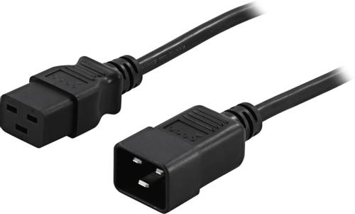 DELTACO Power IEC 60320 C19 Power IEC 60320 C20 Black 2m (DEL-112NA)