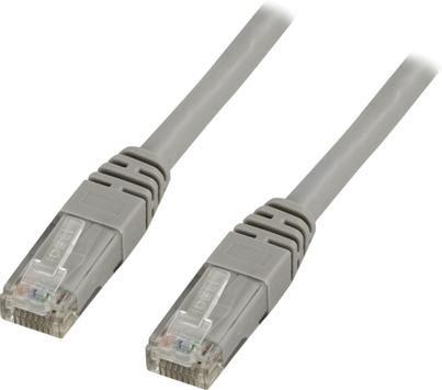 Deltaco Koblingskabel - RJ-45 (hann) til RJ-45 (hann) - 1.5 m - UTP - CAT 6 - formstøpt - grå (TP-611)