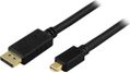 DELTACO DisplayPort cable Black 1m