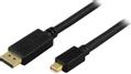 DELTACO DisplayPort cable Black 3m