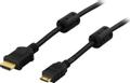 DELTACO HDMI-kabel, Mini HDMI - Regular HDMI 2m