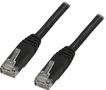 DELTACO UTP Cat6 patch cable 0.75m, black