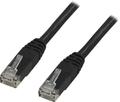 DELTACO UTP Cat6 patch cable 0.75m, black