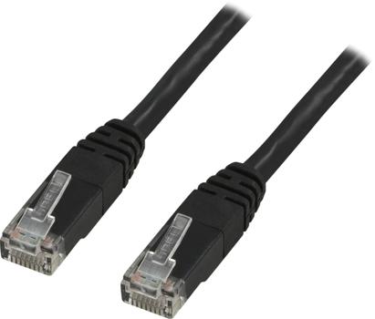 DELTACO UTP Cat6 patch cable 0.75m, black (TP-607S)