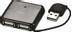 AKASA 4-ports hubb, USB 2.0, svart