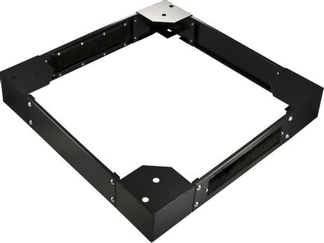 TOTEN sockel för 19"-skåp i AD och AS-serien,  600x600mm,  svart (980700311-00)