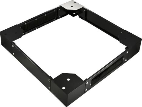 TOTEN sockel för 19"-skåp i AD och AS-serien,  600x600mm,  svart (980700311-00)