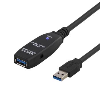 DELTACO USB 3.0 USB extension cable 3m Black (USB3-1001)