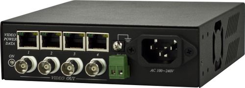 DELTACO Signal amplification receiver, 4xBNC video, 12V, RS-485, Cat5, 3 (TTA414VPDR)
