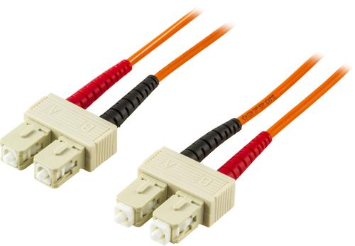 DELTACO Fiber cable SC - SC, duplex, multimode 20m (FB-520)