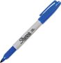 SHARPIE permanent märkpenna, blå, rund fin, 12-pack, blå/vit