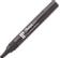 SHARPIE permanent märkpenna, svart, W10, sned, 12-pack, svart