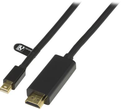 DELTACO Video cable DisplayPort / HDMI 2m Black (DP-HDMI204)