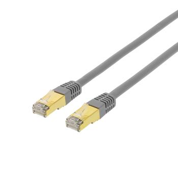 DELTACO FTP Cat7 patch cable 1.5m LSZH (halogen free), gray (STP-711)