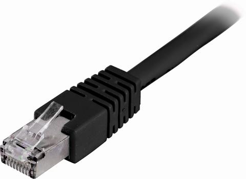 DELTACO FTP Cat6 patch cable 20m, black (STP-620S)