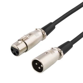 DELTACO Extension cable for audio Black 2m (XLR-1020)