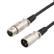DELTACO Extension cable for audio Black 1m