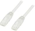 DELTACO UTP Cat6 patch cable 0.75m, white
