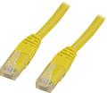 DELTACO Connecting cable - RJ-45 (male) to RJ-45 (male) - 1.5 m - UTP - CAT 6 - molded - yellow