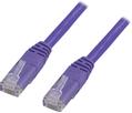 DELTACO UTP Cat6 patch cable, 1.5m, purple