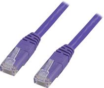 DELTACO UTP Cat6 patch cable, 1.5m, purple