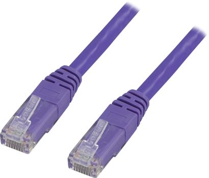DELTACO UTP Cat6 patch cable, 1.5m, purple (TP-611P)
