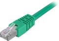 DELTACO FTP Cat6 patch cable 0.3m, green